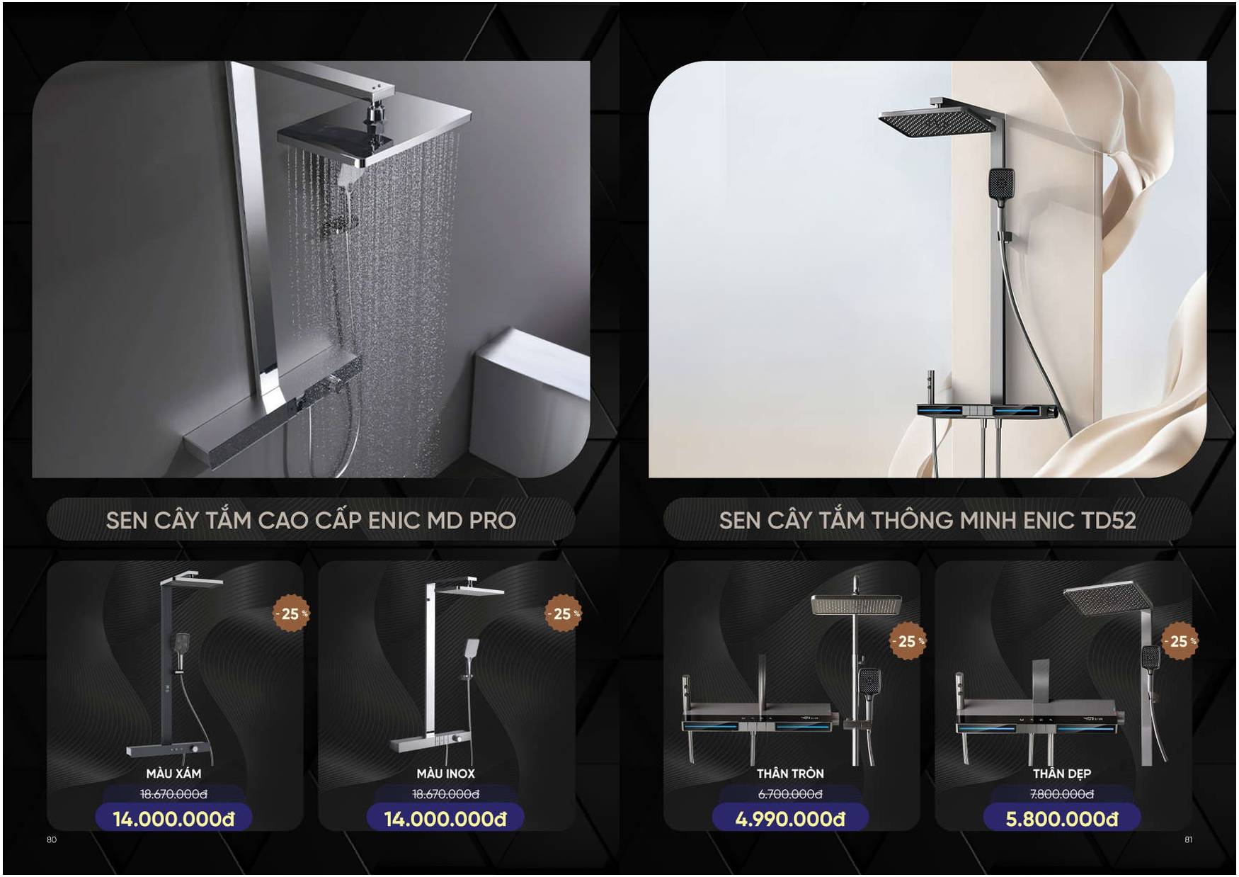 Bảng giá và Catalogue Thiết bị vệ sinh thông minh ENIC /Page 40